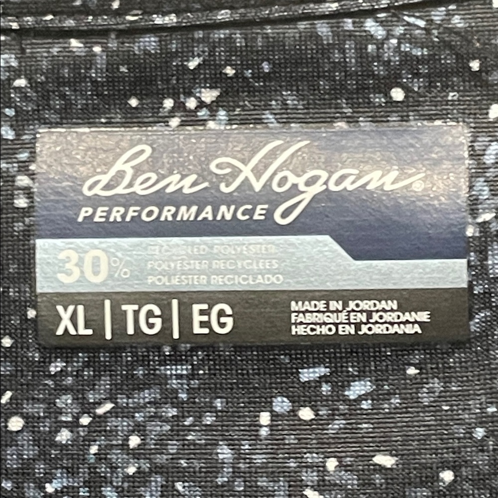 Ben Hogan Performance Blue Patterned Golf Polo Sh… - image 2